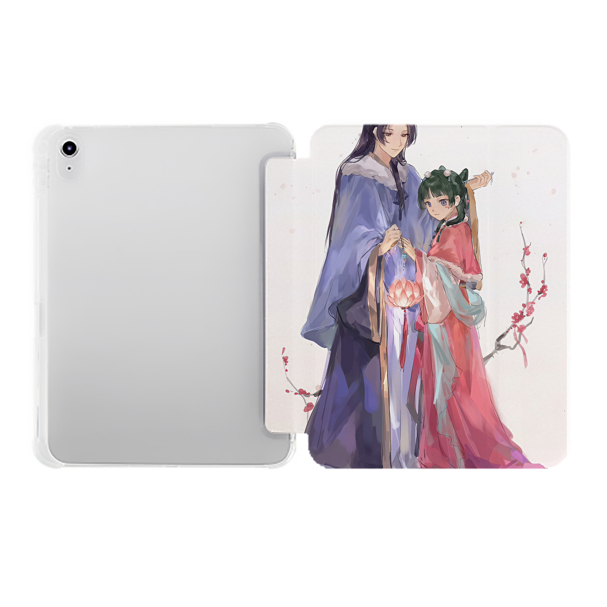 （画像用） 薬屋のひとりごと The Apothecary Diaries IPad ケース ペン収納付き 三つ折りスタンド PUレザー×シリコン 対応機種9.5/10.5/10.9インチ
